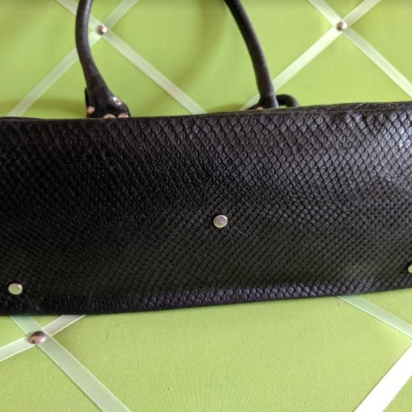 Roberta Gandolfi Genuine Leather Snake Print Bag - Picture 11 of 11